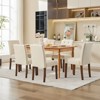 2/4/6 Pieces Upholstered Dining Chairs For Dining Room, Modern Button Tufted Kitchen Chairs with Wood Legs & Padded Seats for Living Room ,Kitchen - 4 of 4