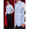 Lars Amadeus Men's Sparkly Formal Party Sleeveless Glitter Vest - 4 of 4
