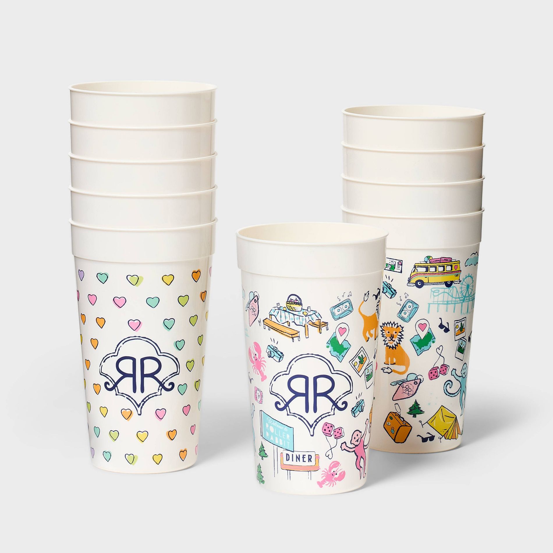 10ct Souvenir Cups - Roller Rabbit x Target