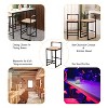 KTMBDW Counter Height Bar Stools Set of 2, 31.5 Inches Bar Height Bar Chairs for Kitchen Island, Dining Room, Natural - 4 of 4