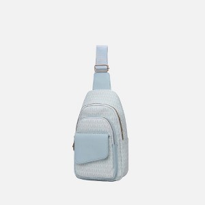 MKF Collection Kace M logo Printed Vegan Leather Women’s Sling Bag by Mia K - 1 of 4