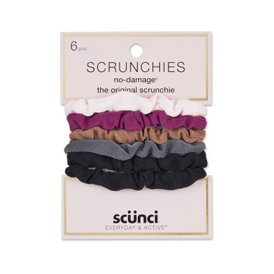 scunci Everyday & Active Super Soft Elastics - 6pk