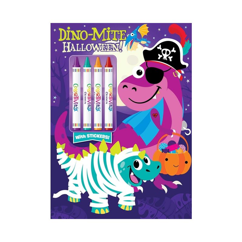 Dino-Mite Halloween - (Color & Activity with Crayons) by  Editors of Dreamtivity (Paperback), 1 of 7