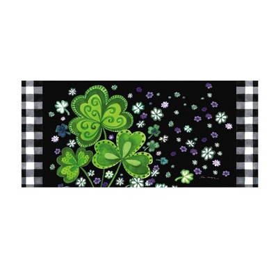 Evergreen Flag Shamrocks Buffalo Plaid Sassafras Switch Mat