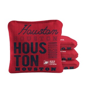 Skip's Garage | Gameday Houston Football Synergy Pro Cornhole Bags (Set of 4) - 1 of 4