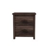 NicBex Vintage 2-Drawer Wooden Nightstand, Storage Cabinet for Bedroom, Simple & Sturdy Dresser for Closet Space, Bedroom Side Table - 4 of 4