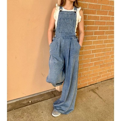 Women's It's Chambray Overalls - Vanilla Bay
