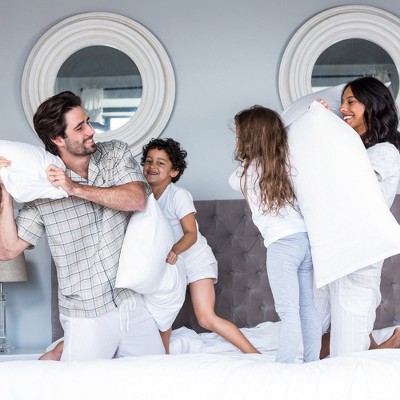 White Cooling Memory Foam Body Pillow for Side Sleepers