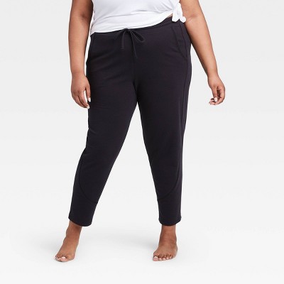 plus size black joggers