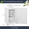 Kismile 2.3 Cu.Ft Upright Freezer, Energy Saving and Low Noise, 3 temperature settings (Black) - 3 of 4