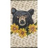 Earth Rugs Rustic Dining Placemat – Oblong Bear Floral 13"x19" - 2 of 3