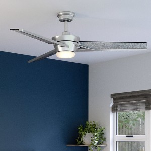 Urban Ambiance Luxury Modern Ceiling Fan 15''H x 56''W,  Hand-Painted Silver Finish,  Melbourne Collection, UHP9252 - 1 of 4