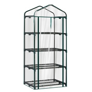 Karl Home | 27 in. W x 19 in. D x 62 in. H PVC-covered Portable Greenhouse - 1 of 4