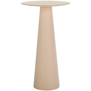 Nurem Tall Ceramic Side Table - ACC2900A - Beige Ceramic/Beige - Safavieh - 1 of 4