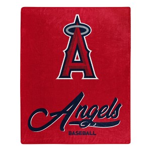 MLB Los Angeles Angels 50 x 60 Raschel Throw Blanket - 1 of 3