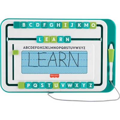 Fisher-Price Alpha Slide Writer Magnetic Drawing & Writing Tablet, Preschool Learning Toy