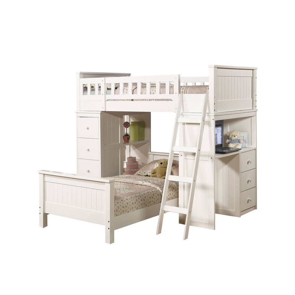 Twin Willoughby Kids' Loft Bed White - Acme Furniture -  79848285