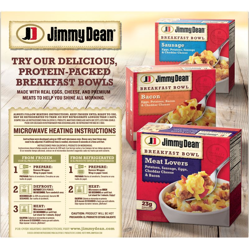 Jimmy Dean Sausage Egg &#38; Cheese Frozen Biscuit Sandwiches - 18.4oz/4ct, 3 of 12