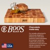 John Boos Small Maple Wood Cutting Board for Kitchen Thick Reversible End Grain Charcuterie Boos Block with Finger Grips - 4 of 4