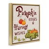 Stupell Industries Farmhouse Pumpkin Kisses Black Floater Framed Canvas Wall Art - 3 of 4