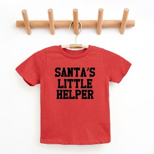 The Juniper Shop Santa's Little Helper Words Toddler Short Sleeve Tee - 1 of 3