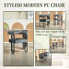 CAVINAS Modern Dining Chair with Soft Cushion and Unique Metal Back Design, Upholstered Accent Side Chair, Set of 2 - 3 of 4