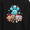 Boys' - Paw Patrol - Pup Group Snowy Pawprint Long Sleeve Graphic T-Shirt - 2 of 4