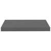 vidaXL Floating Wall Shelf High Gloss Gray 19.7"x9.1"x1.5" MDF - 3 of 4