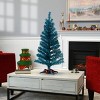 3ft National Christmas Tree Company Turquoise Tinsel Artificial Pencil Christmas Tree - 2 of 4