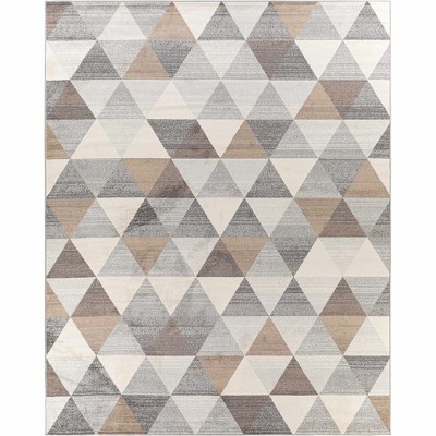 Hauteloom Sells Gray&Brown Triangles Area Carpet