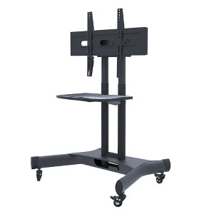 Vynxaria FANCO Universal Swivel TV Stand for 32¨C80 inch TVs, Height Adjustable Table Top TV Stand Mount with Tilt, Max VESA 600x400mm (Black) - 1 of 4