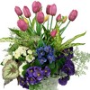 Northlight Real Touch™ Purple Artificial Tulip Floral Bundles, Set of 6 - 18" - 3 of 4