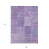 Lavender And Purple Patchwork Washable Indoor Outdoor Area Rug - 3 of 4