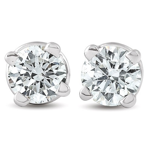 Pompeii3 1/3 ctw 14k White Gold Diamond Stud Earrings