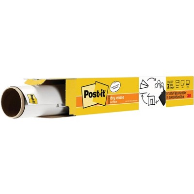 Post-it Super Sticky Dry Erase Surface, 4 x 8 Feet, White