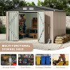6x8FT Outdoor Metal Storage Sheds, Metal Garden Sheds & Outdoor Storage - 2 of 4