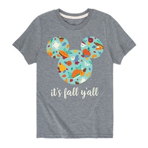 Boys' - Disney - Its Fall Yall Short Sleeve Graphic T-Shirt - 1 of 4