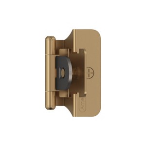 Amerock Double Demountable Hinges for Cabinet Doors with 1/4 Inch Overlay – Set of 2 - 1 of 4