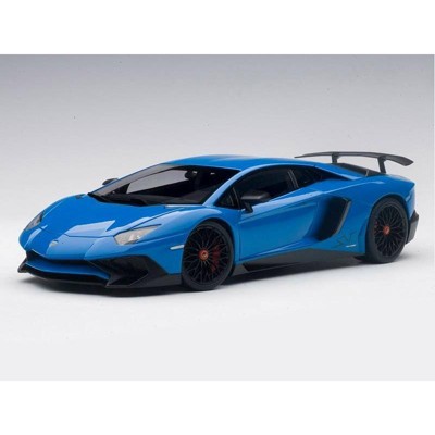 blue toy lamborghini