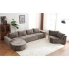 NicBex Couches for Living Room Cloud Sofa Set 141.7" Oversized Modular Sofa U-shaped Upholstered Sectional Sofa Couches - 3 of 4