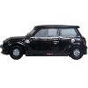 Mini Cooper S RHD (Right Hand Drive) Midnight Black with Silver Stripes 1/148 (N) Scale Diecast Model Car by Oxford Diecast - 3 of 4