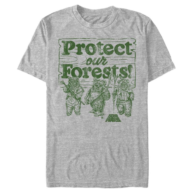 Men's Star Wars Ewok Protect Our Forests T-Shirt, 1 of 6