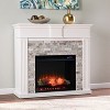 Bondale Electric Fireplace with Faux Stone Surround - SEI - 2 of 4
