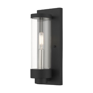Livex Lighting Hillcrest 1 - Light Wall Light in  Textured Black - 1 of 3