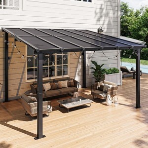 RUMSEM Gazebo Pergola with Sloped Roof - 1 of 4