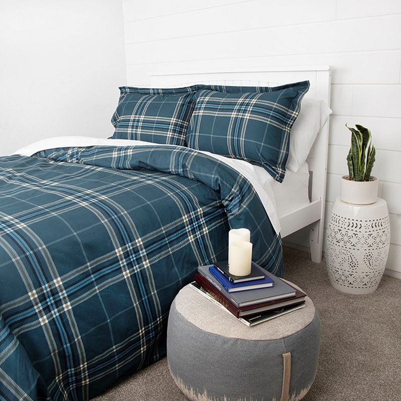 Southshore Fine Living Vilano Plaid Oversized Down Alternative Comforter Set, 5 of 8