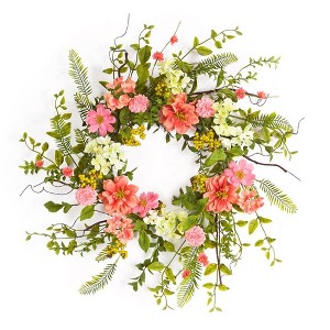 Melrose Cosmos Berry Wreath 27"D - 1 of 4