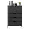 Galano Lilay 5-Drawer Chest of Drawer (46.4 in. H x 15.6 in. W x 30.7 in. D) in Dusty Gray Oak, Knotty Oak, Dark Gray Oak - 3 of 4