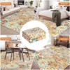 Vintage Floral Medallion Ultra-Thin Non-Slip Washable Area Rugs - 4 of 4
