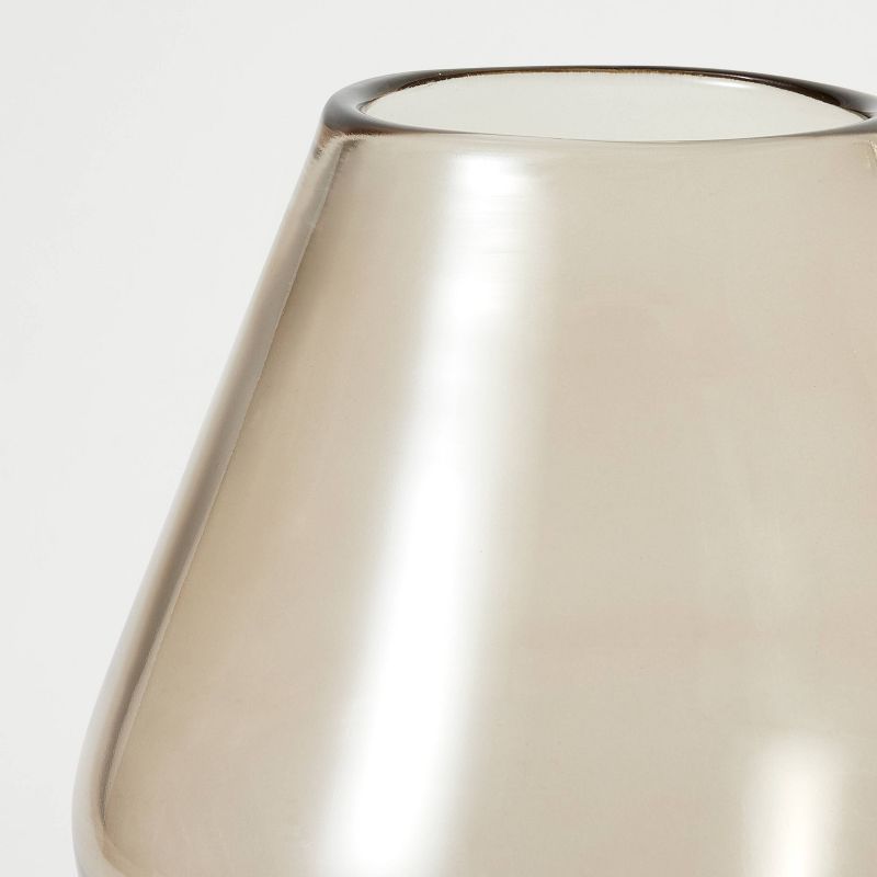 Pedestal Smoky Glass Vase - Threshold&#8482; designed with Studio McGee, 4 of 11